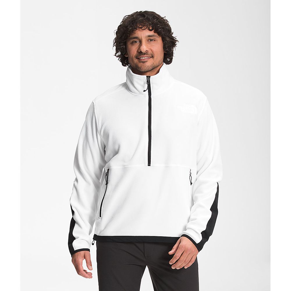 The North Face Fleece Jacket Mens Australia - The North Face Tka Kataka White / Black (SFQ-748631)